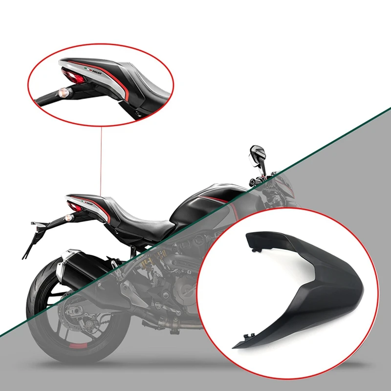 Motorcycle Rear Pillion Passenger Seat Tail Fairing Cowl For Ducati MONSTER 821 2018-2022 797 2017-2022 1200 2014-2022