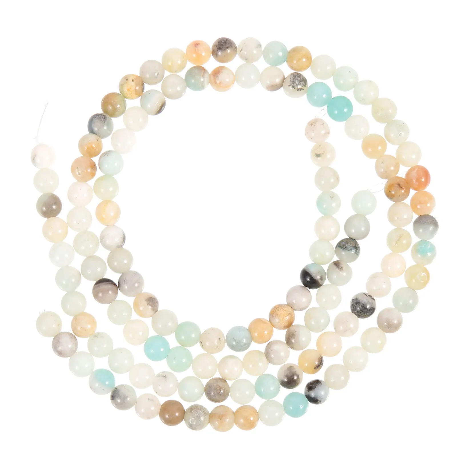 

2 Strips Loose Decorative Bracelet Beads DIY Craft Supplies Handmade Jewelry Accessories Lightweight Stone Beads