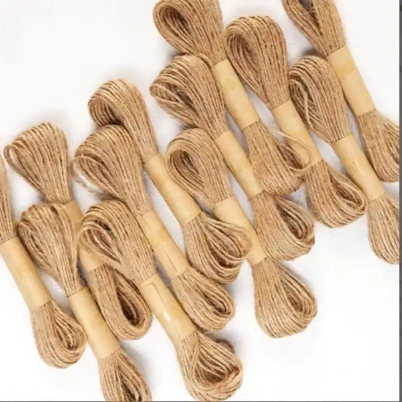 10 Meters/pack Brown Natural Jute Twine Rope 1.5mm for Crafts Gift Wrapping Packing Gardening Wedding Decor DIY Handmade