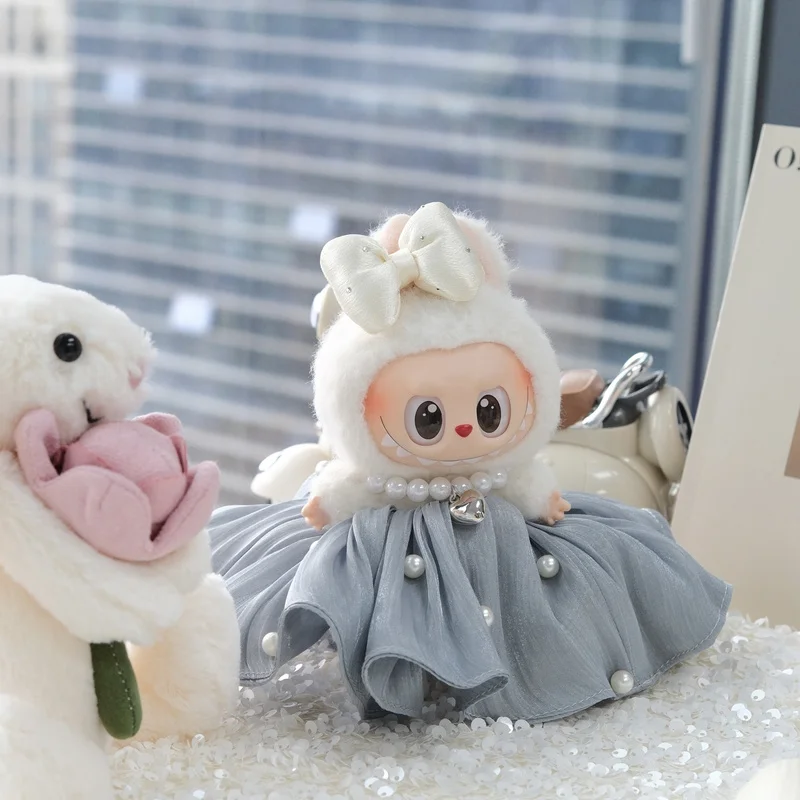 

Labubu Clothes For Doll Clothes Suitable For Labubu V1V2V3 Wear Princess Dress Necklace Doll Accessories Cute Girl Gift Toys