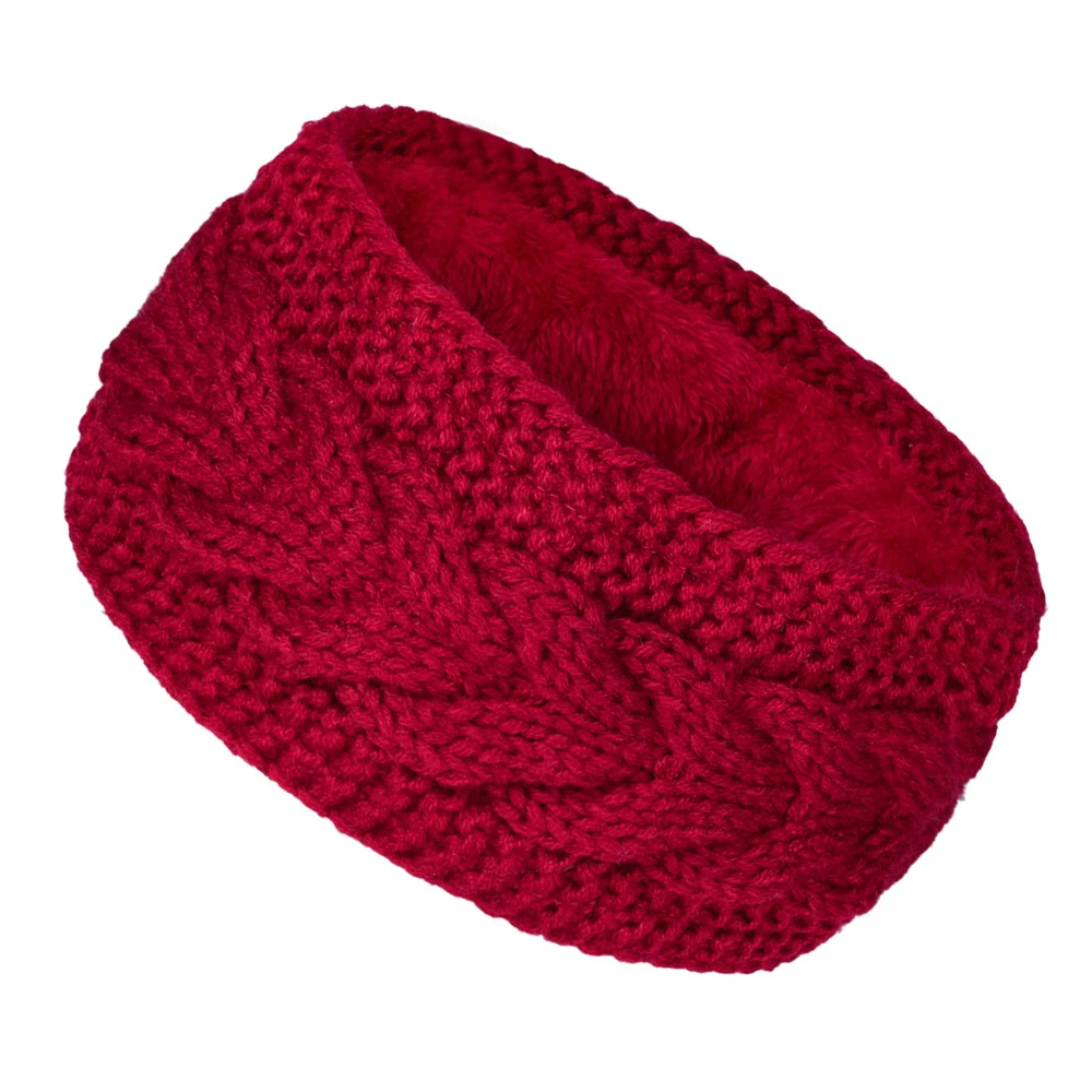 New Knitted Headband For Women Hair Accessories Solid Color Warm Autumn Winter Hair Bands Turban