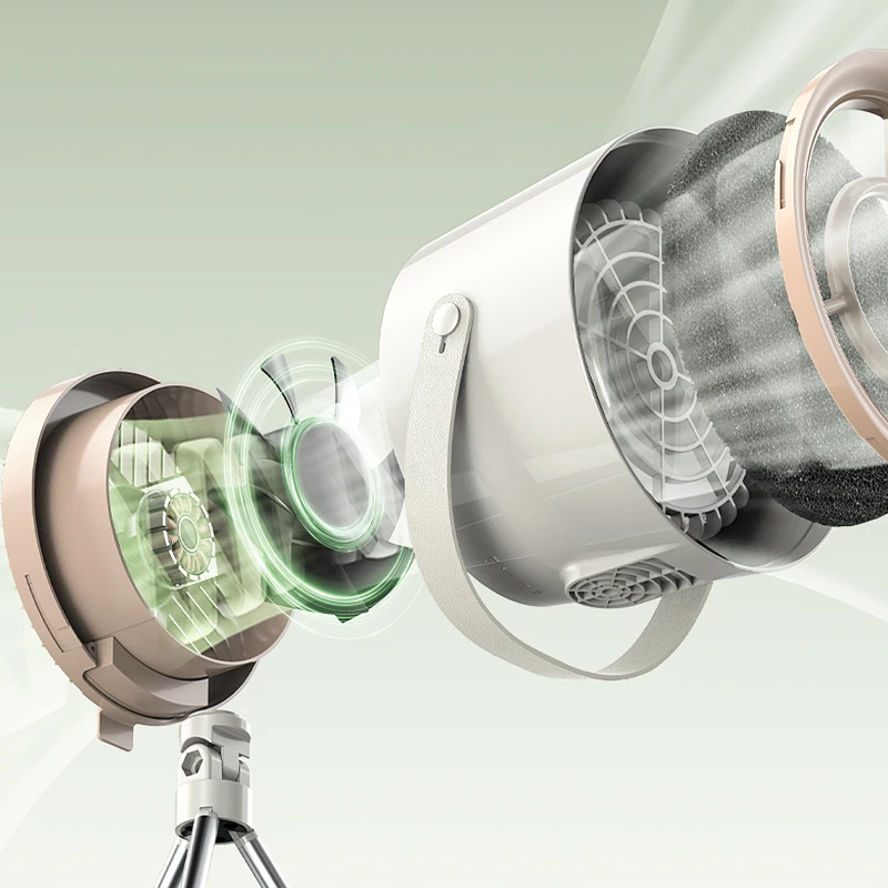 Xiaomi New Portable Exhaust Fan Small Kitchen Hood Extractor Barbecue USB Supply Desktop Range Hoods Mini Suction Cooker Hood