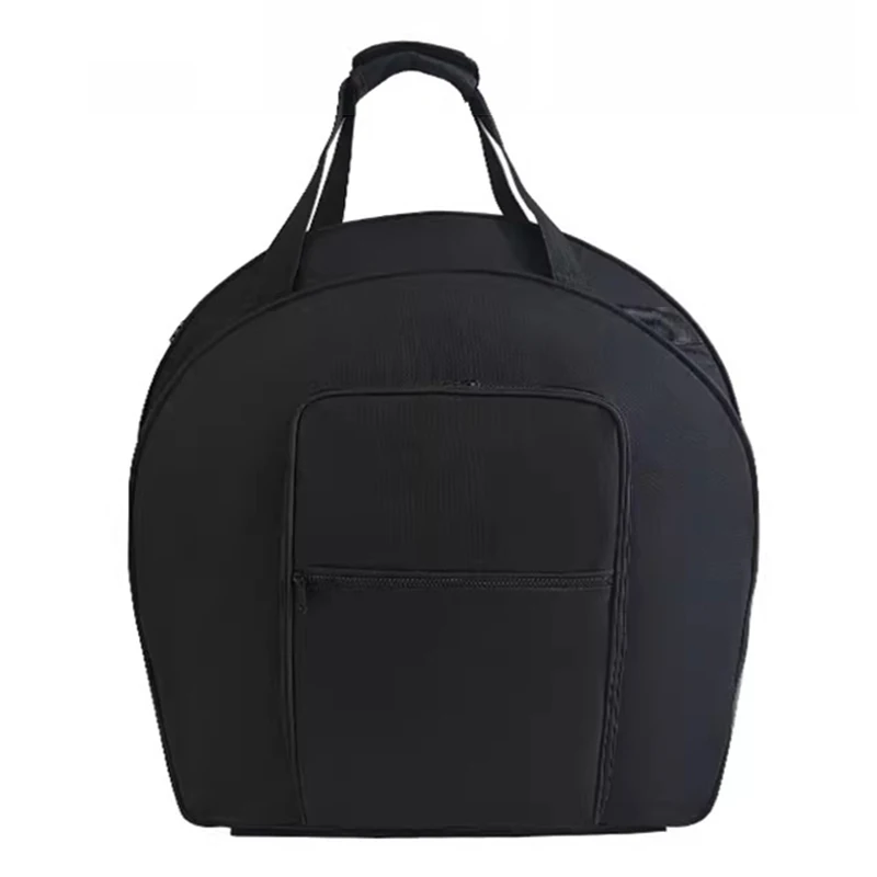 22 Inch Drum Set Cymbal Backpack Portable Cymbal Protective Bag Percussion Instrument Accessories Large Capacity Carrying Bag