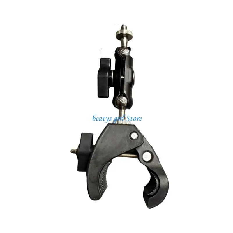 

C7AB 1/4inch Threaded Ball Head Threaded Screw Bracket Adapter Adjustable Phone Mount