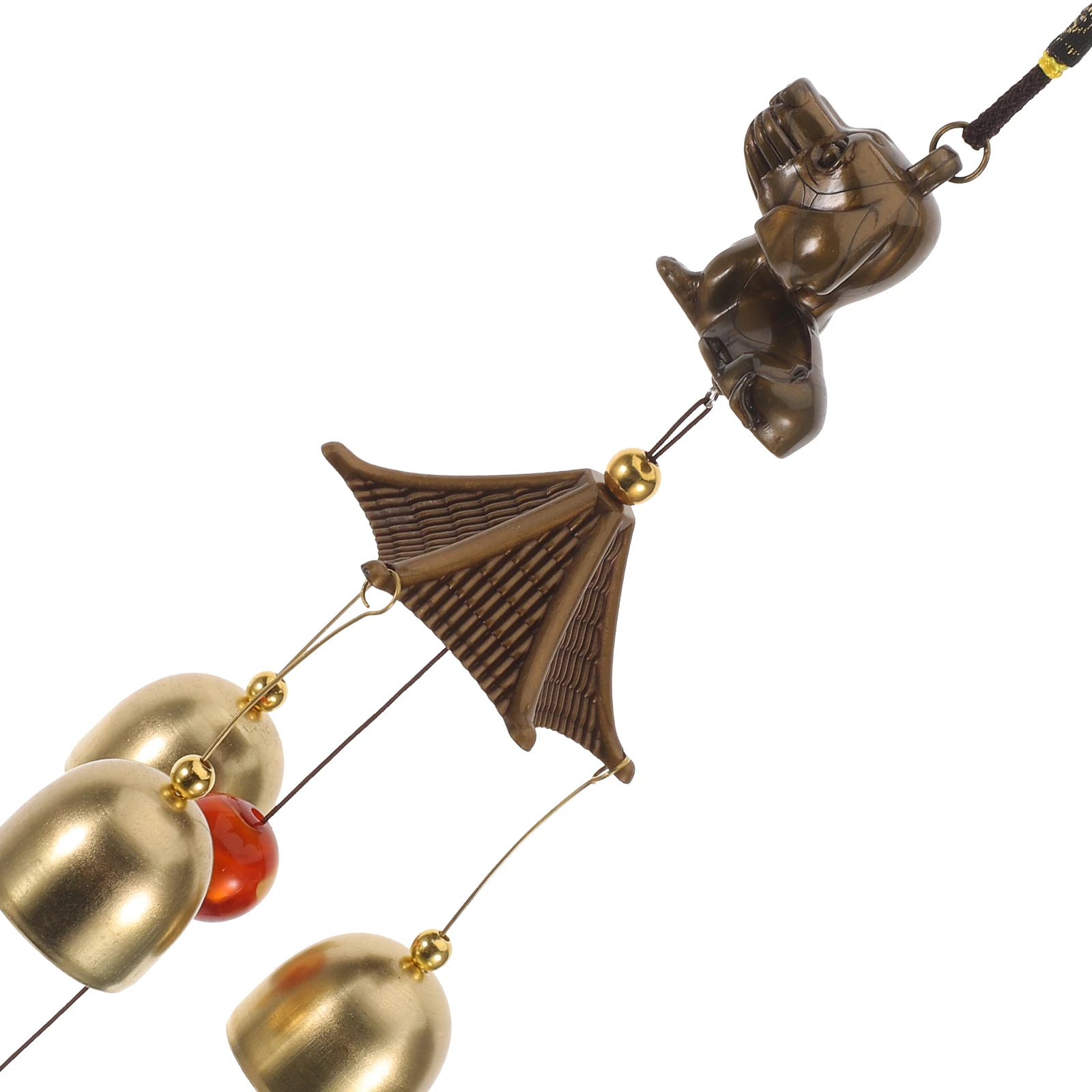 Retro Japanese Garden Windchime Alloy Metal Vintage Style Outdoor Patio Porch Decoration Puppy Memorial Dog Lover Gift