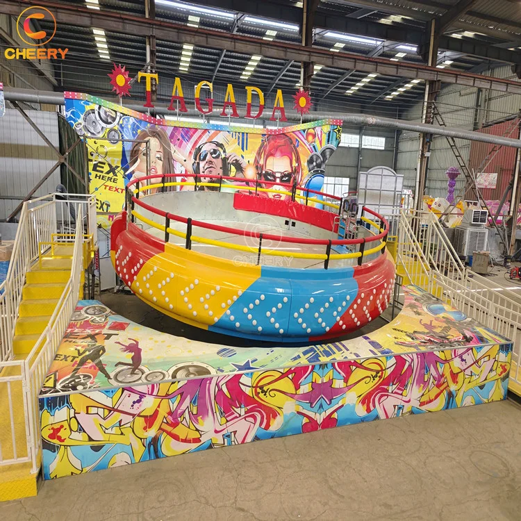 Emocionante máquina de parque de atracciones paseos familiares juego de danza loca Disco Tagada giro giratorio a la venta