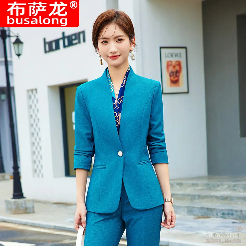 Suit Women's 2023 Spring and Autumn Leisure High-Grade Business Wear Overalls Temperament Goddess Style Small Business Suit Coat