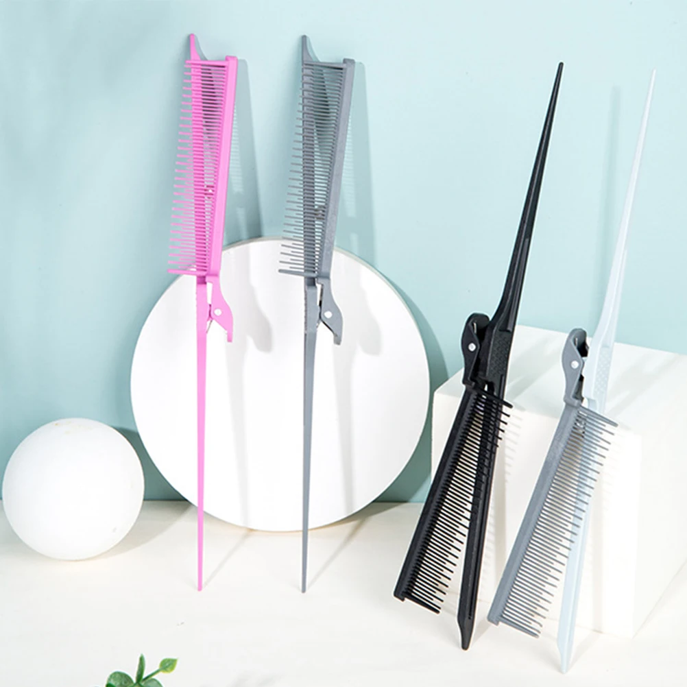 

3 Pcs Carbon Fiber Hair Combs for Women Highlighting Tease Parting Styling Salon Use Anti Static Grey Rose Black