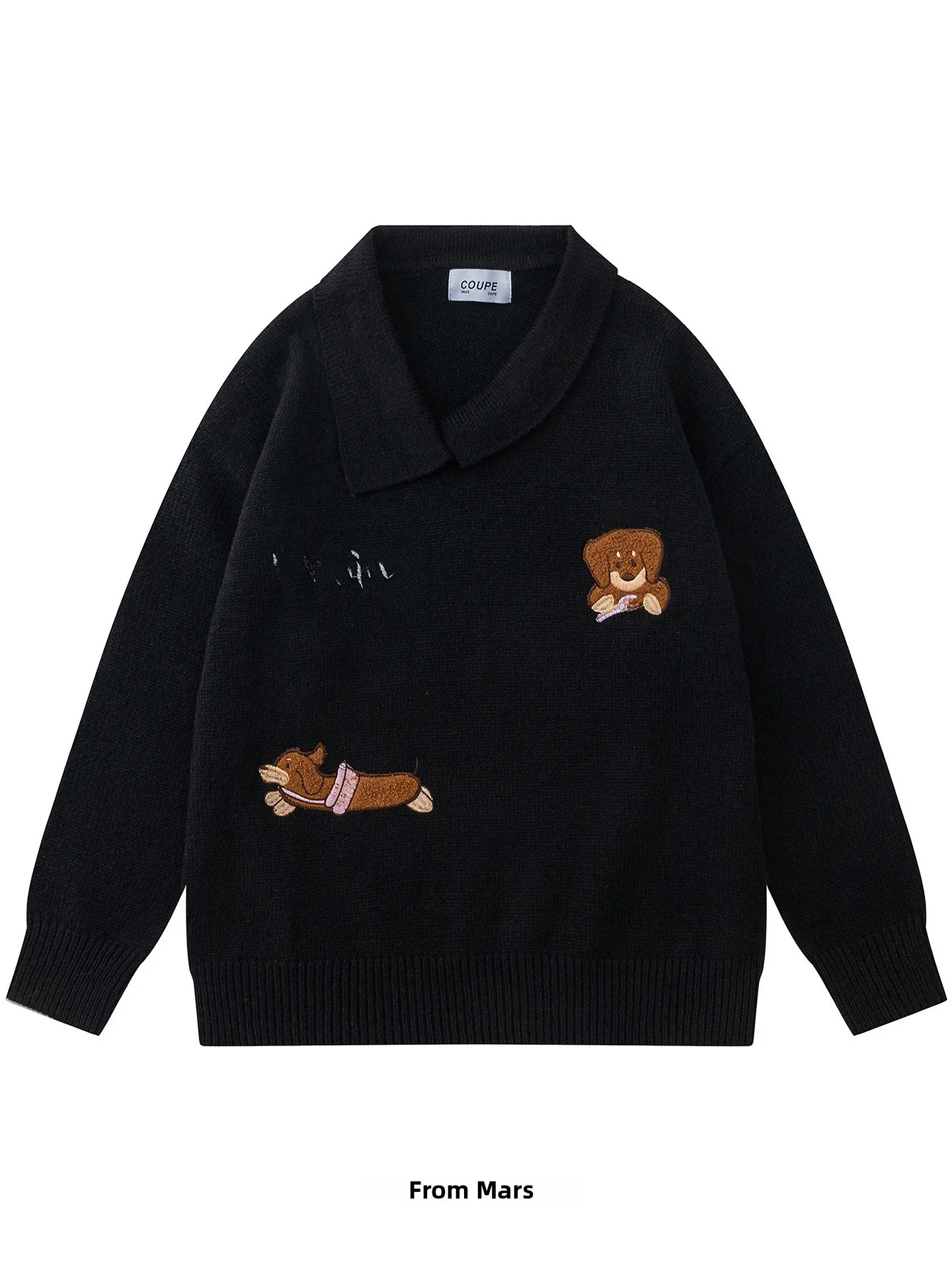 

Повседневный свободный вязаный свитер для пар с асимметричным воротником, универсальный, удобный, осенне-зимний, мужской и женский, теплый, модный