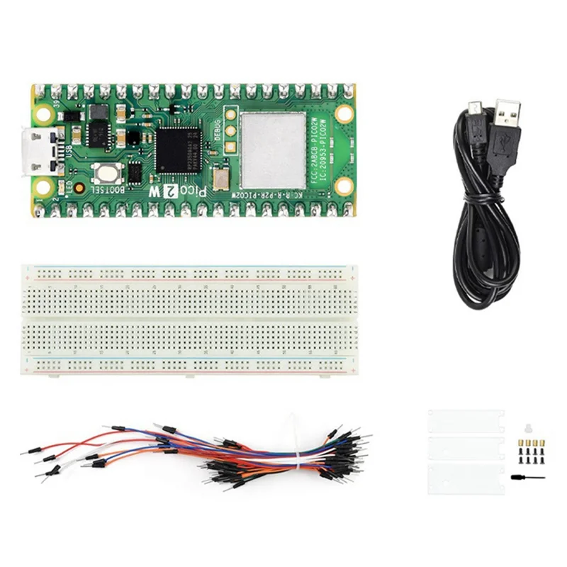 

Durable-Pico 2 W Starter Kit For Raspberry Pi Pico 2 W Microcontroller Board, Based On RP2350 Chip, Supports WIFI And Bluetooth,