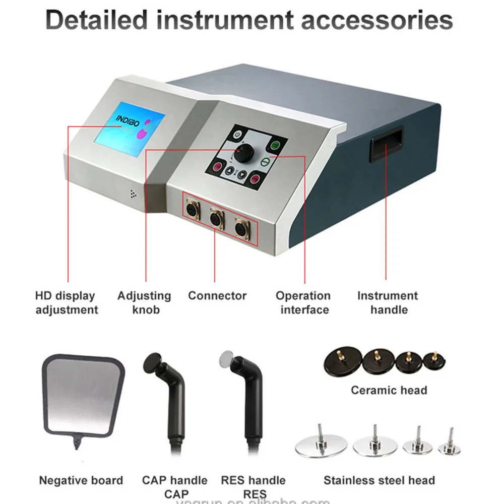 448KHZ INDIBA Machine RF Pain Relief Diathermy Face Lifting Body Slimming Wrinkle Anti-Cellulite Beauty Technology