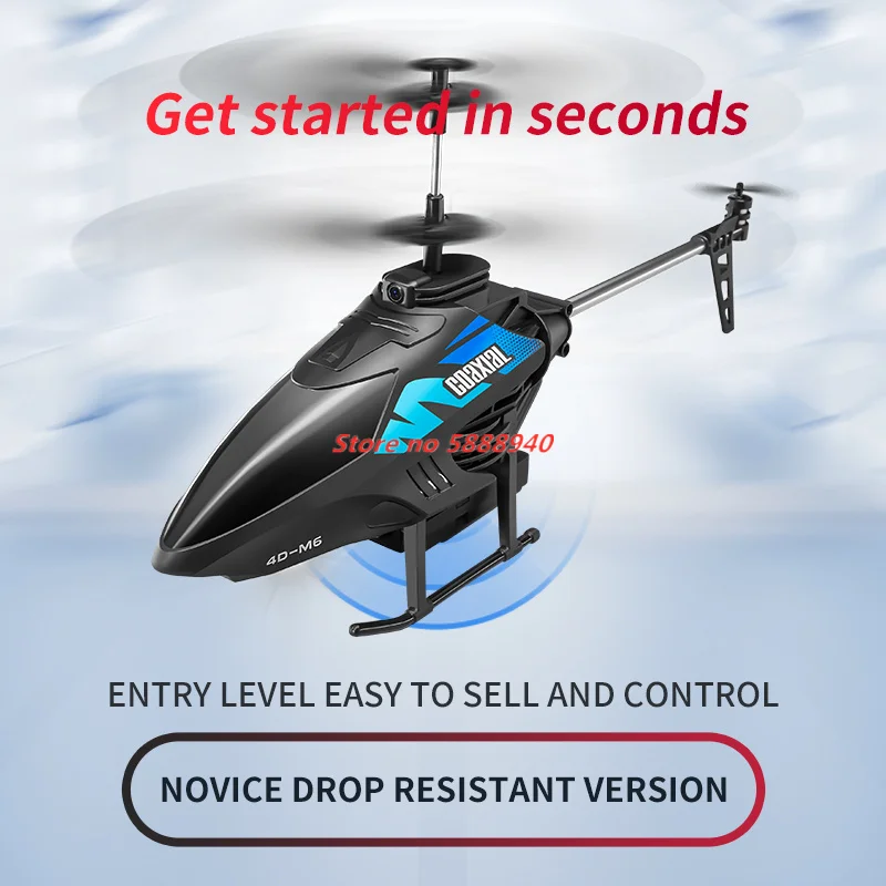 2.4G Smart Obstacle Avoidance 4K WIFI FPV MINI RC Helicopter 4K HD Camera Aircraft Toy LED Lighting Remote Control Helicopter