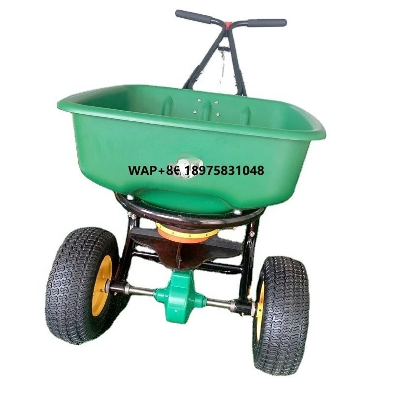 New hand-pushed single-rotor manual snow removal and salt sprinkler, suitable for farm or road snow removal, the price is