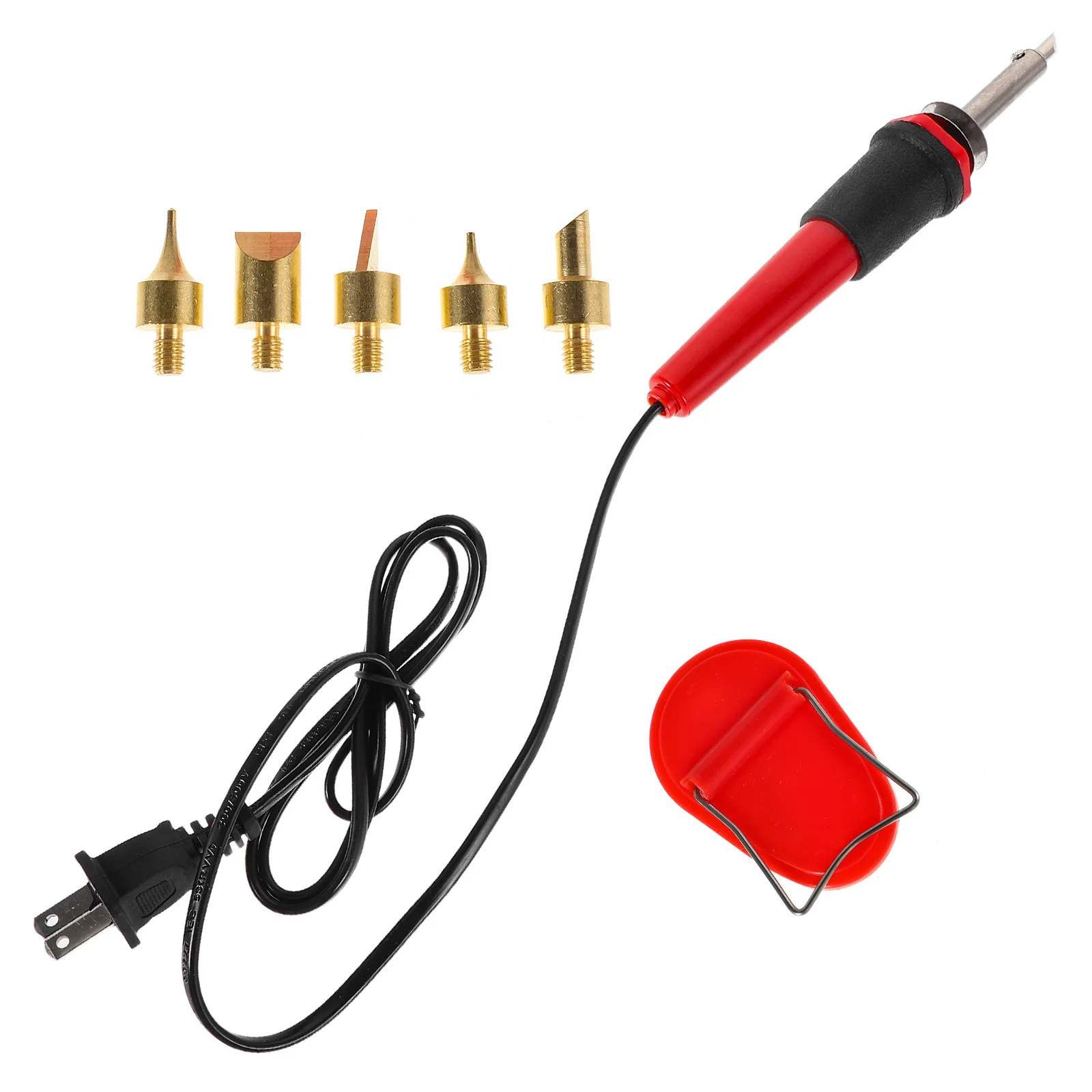 

1 Set Wood Burning Kit Fast Heating Pyrography Tool Set Ergonomic Handle Woodworking Diy Includes Multiple Tips Durable Iron