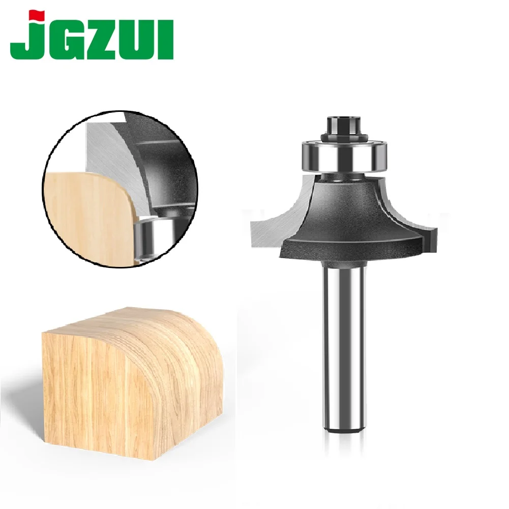 1/4&6mm shank Corner Round Over Router Bit with BearingMilling Cutter for Wood Woodwork Tungsten Carbide