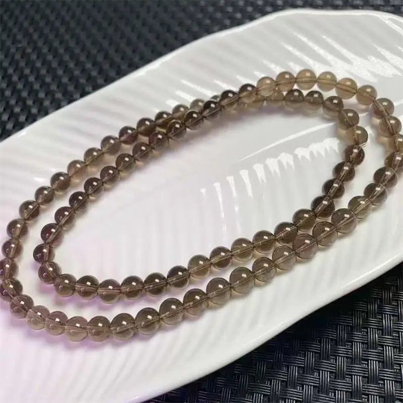 6.7 مللي متر نيزك طبيعي الثلاثي دائرة سوار موضة الأثرياء حجر الحظ الخرز المستديرة مجوهرات هدية 1 قطعة #2