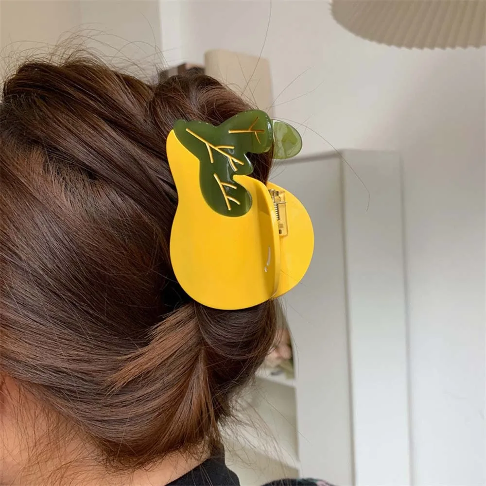 

Waterproof Fruit Shark Clip Korean Style Hairgrips Acetic Acid Hair Claw Grapefruit Carrot Acrylic Hair Accessories Daily
