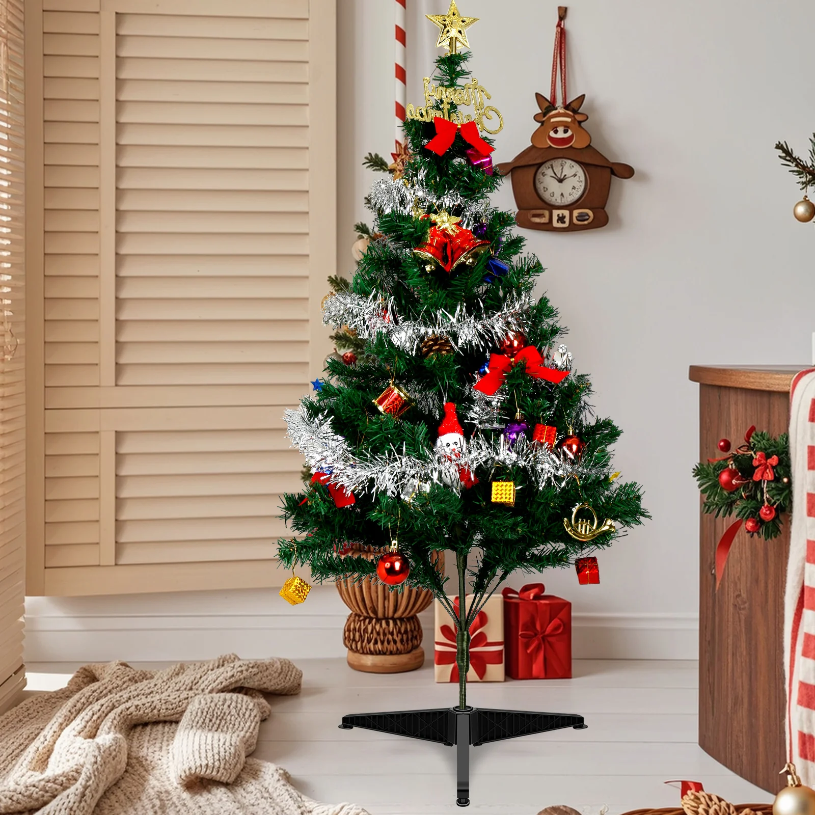 

Christmas Tree Stand Plastic Bracket Easy to Assemble Festive Atmosphere Must Have Accessory Christmas Tree Stand