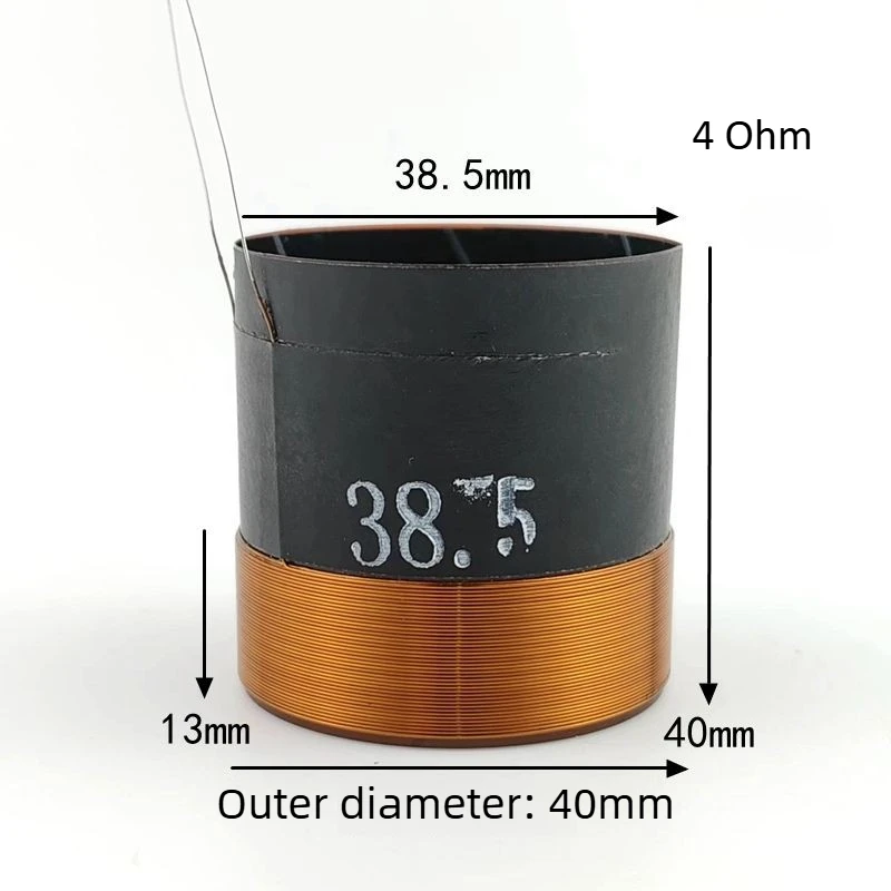 2pcs 38.5mm KSV Outer Winding Voice Coil for Mark Levinson Door Speaker Coil 38.5 Core Speaker Bass 4ohms