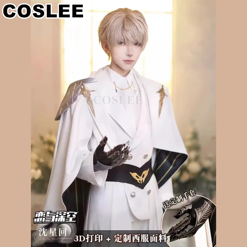 COSLEE Xavier Cosplay Costume Love and Deepspace Combats Handsome Uniform Clothing Men Halloween Party Daily Outfit Game Suit