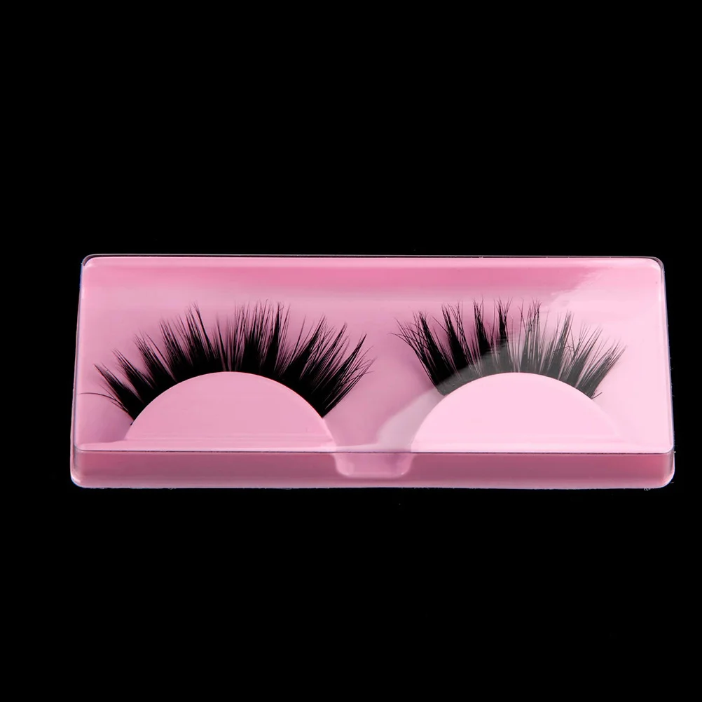 50er-Set Aufbewahrungsbox für falsche Wimpern, rosa, transparente Abdeckung, einfach zu öffnen und schließen, Wimpern-Organizer-Etui für den persönlichen Gebrauch im Salon, Make-up-Aufbewahrung