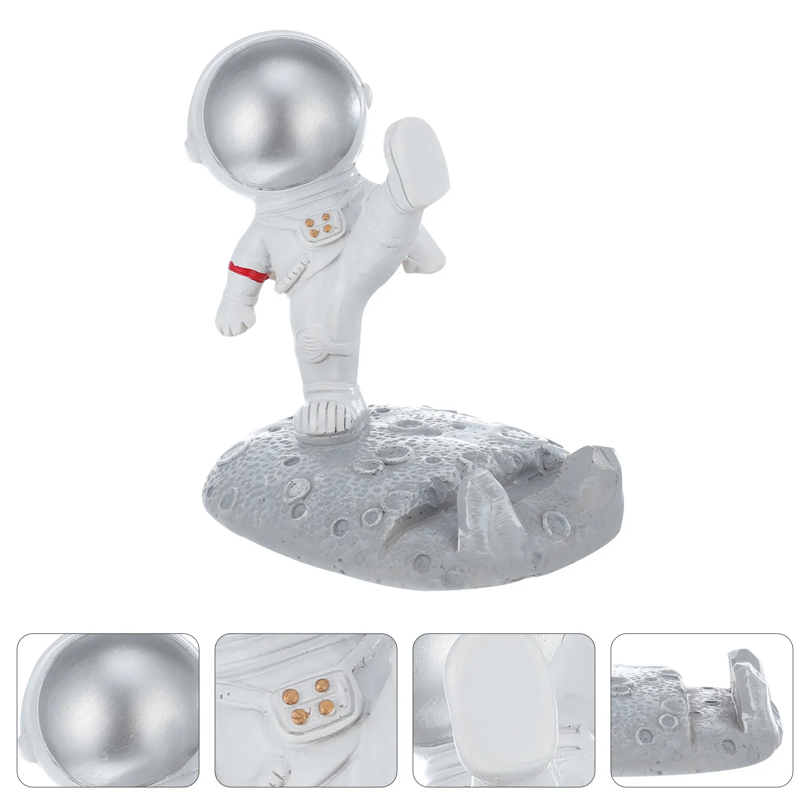 

1Pcs Stylish Phone Rack Spaceman Shape Creative Mobile Phone Stand Practical Decoration Ornament Hand-Painted Ornament