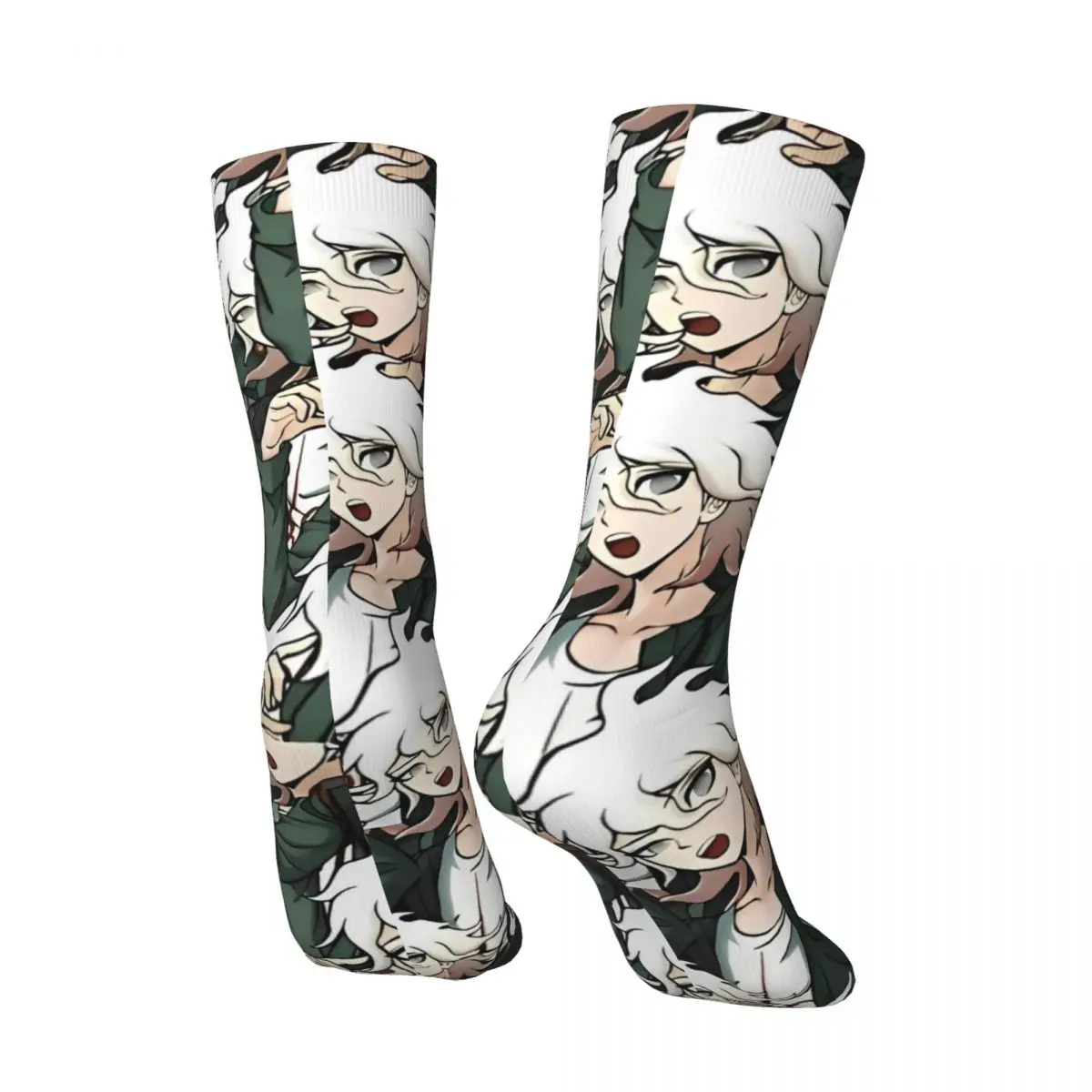 Nagito Komaeda Stimme Hoffnung Strümpfe Männer Socken weiche atmungsaktive Gothic Socken Herbst Radfahren rutsch feste bedruckte Socken Geschenk