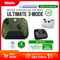 8BitDo Ultimate 3-mode Controller Gamepad with Hall Effect Joysticks for Xbox Series X S, Xbox One, PC Windows 10 11 and Android