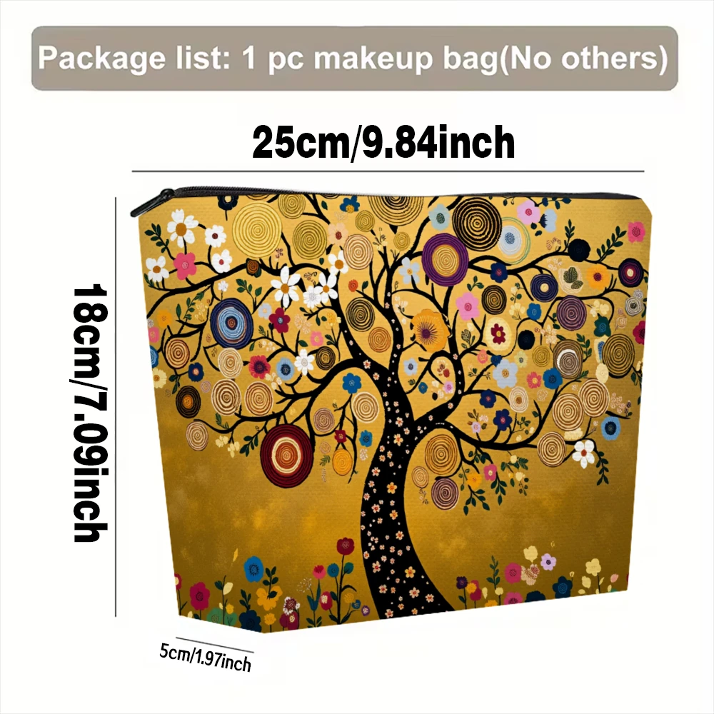 Tree Of Life Art Pattern Makeup Bags for Girls Cosmetic Pouch Toiletry Bag Pencil Case Travel Storage