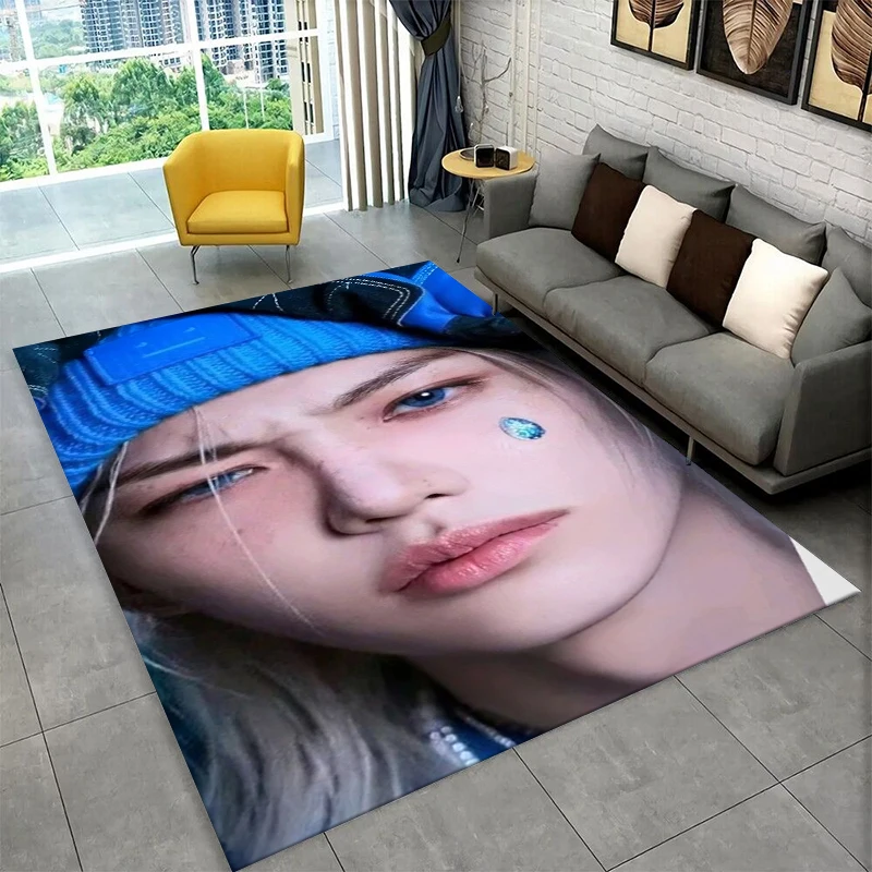 Kpop Felix Stray Kids Music star Carpet Rug for Playroom Bedroom Living Room Sofa Home Decor,kid Area Rug Non-slip Floor Mat