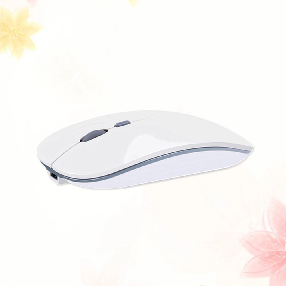 

2.4GHz Ultrathin Portable Wireless Mouse Optical Mouse with USB Receiver for Desktop PC Laptop Work (White)