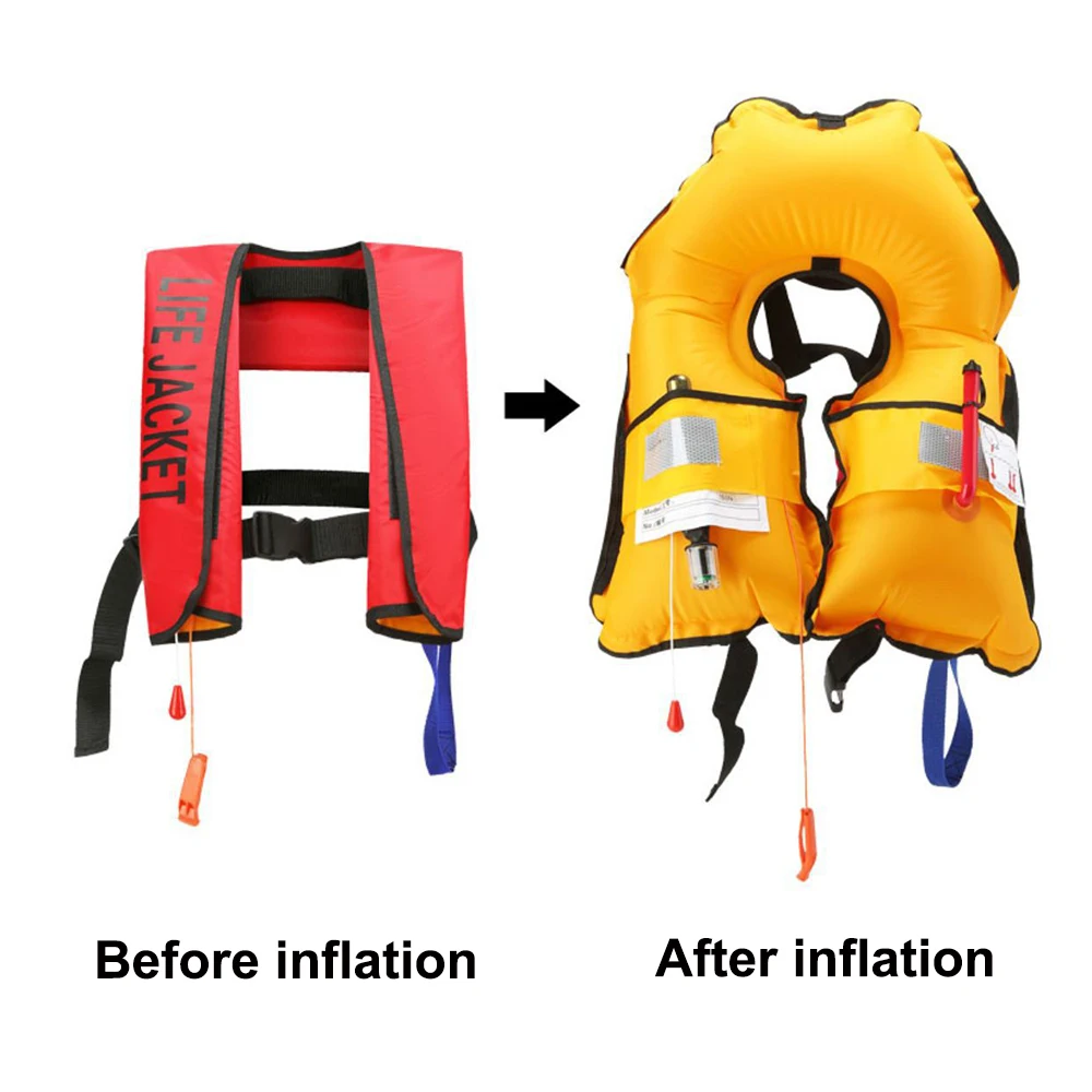 Chaleco salvavidas inflable automático para niños y adultos, chaleco salvavidas de pesca, natación profesional, deportes acuáticos