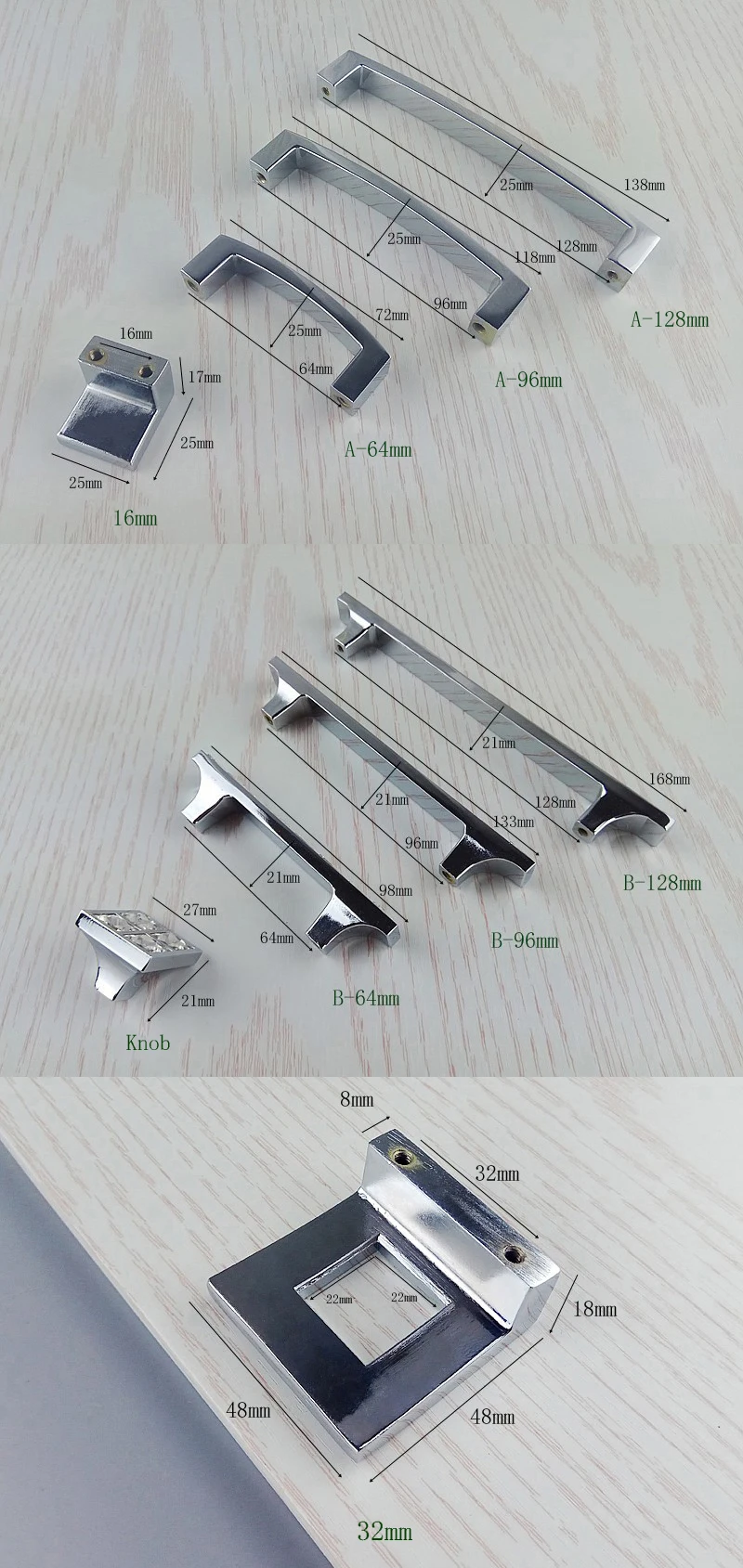 Super Shiny Real Crystal Glass Knob Diamond Pink Handle For Furniture Door Drawer Knob Wardrobe Kitchen Cabinets Cupboard Pulls