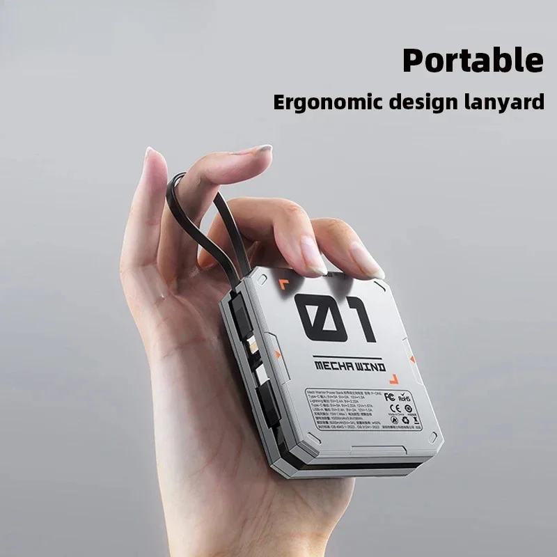 

Magnetic Wireless Power Bank Built-in Cable USB C PD20W Fast Charging 10000mAh Ccc External Battery for IPhone Samsung Powerbank