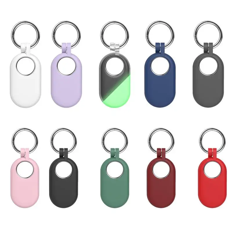 Imagem -03 - Resistente ao Choque Capa de Silicone para Galaxy Smartttag2 Estojo Protetor Skin Keychain Smart Tag Holder Capa Grossa