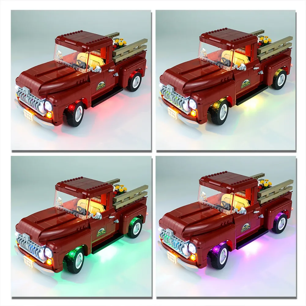 No Building Blocks Lamp Lighting for Pickup Truck 10290 DIY Toys Gift Only Lighting Set