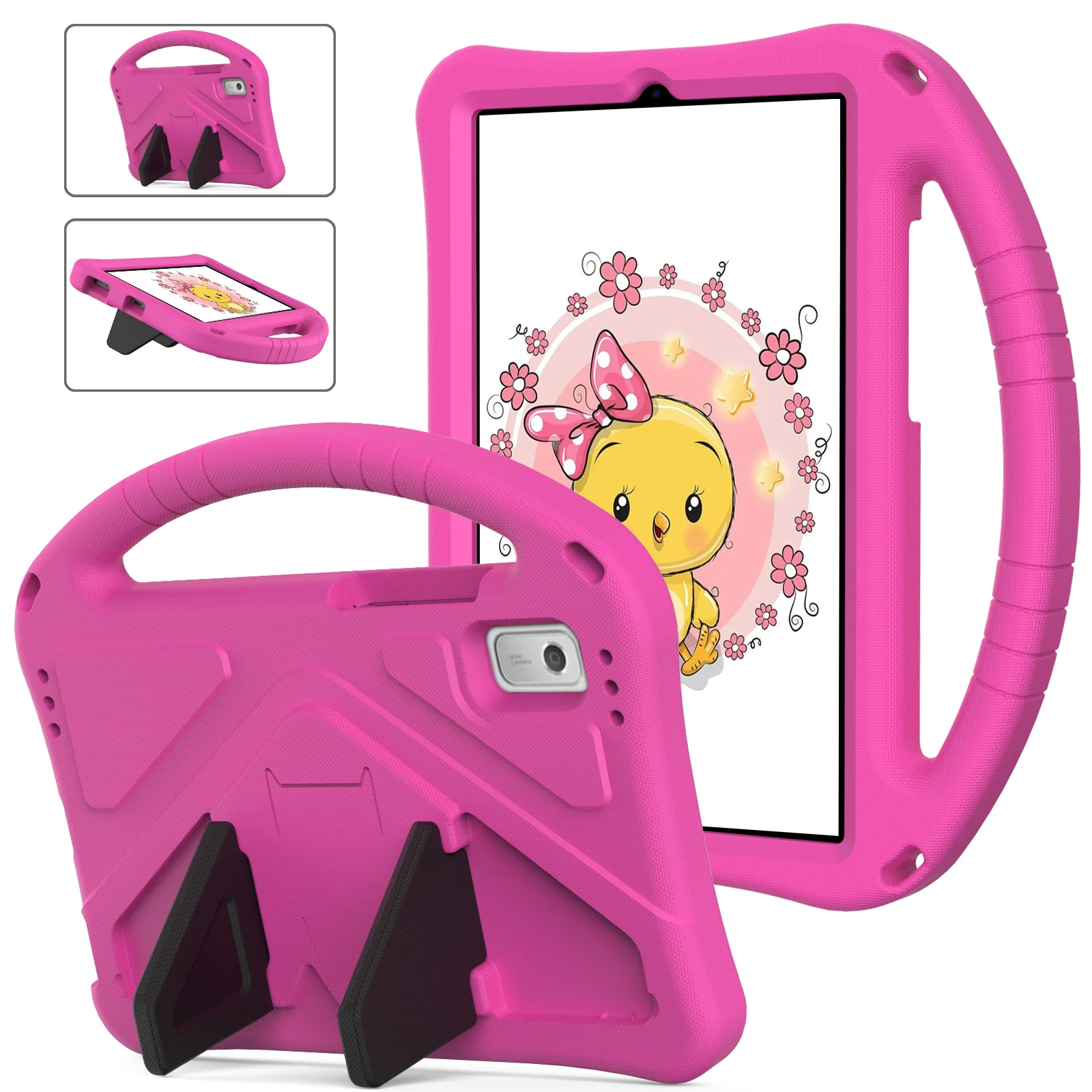 EVA Case For Lenovo Tab M9 M8 HD FHD 3rd 4th Gen TB-310FU 310XU 300FU 300XU 8505F 8705F 8506F Stand Cover With Kids Hand Holder