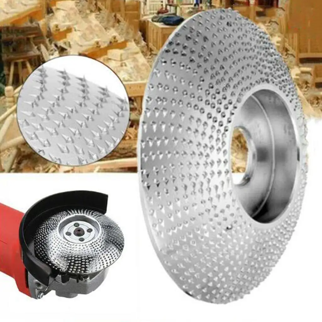 Woodworking Shaping Disc for Angle Grinder Heavy Duty Carbon Steel Material for Fast Sanding and Carving