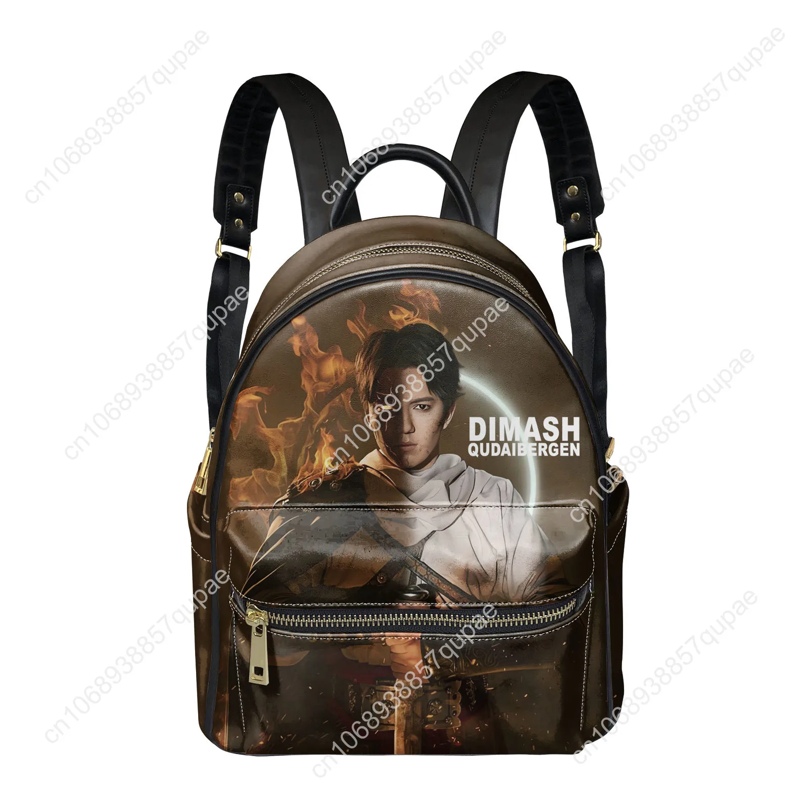 Dimash Qudaibergen Backpack Womens Men Personalized Double Shoulder Bag Business Travel Bookbag Rucksack Gift Daypack