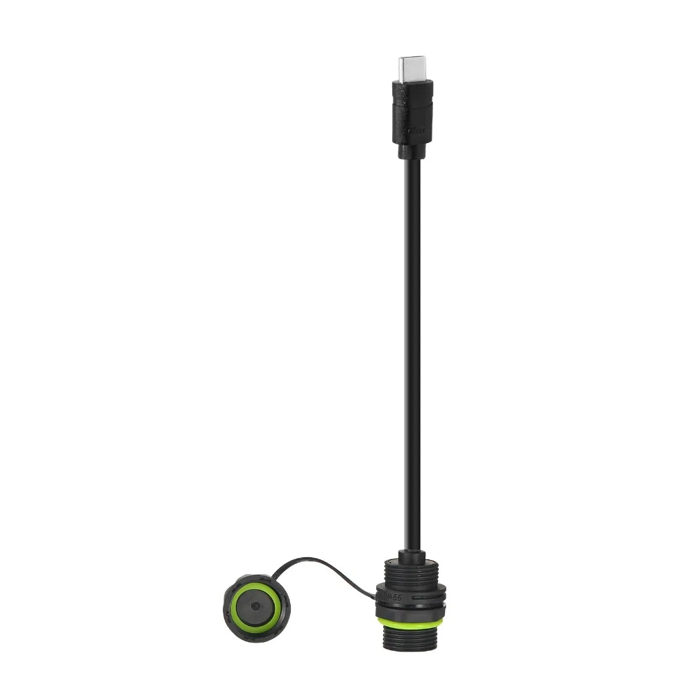 

Type C Female to Female USB-C Cable Connector Waterproof with Dust Cover USB-C Cable Converter Adapter 1M Single Port