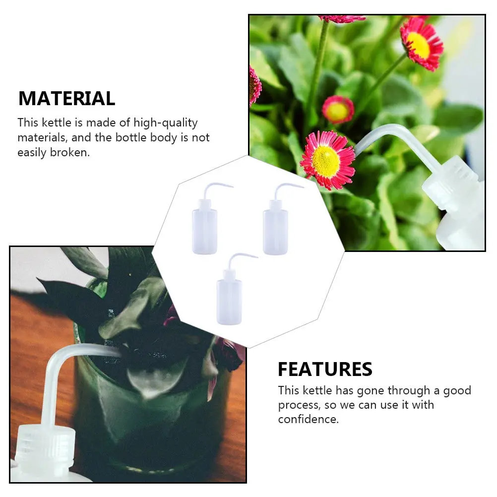 

3pcs Squeeze Watering Pots Durable Waterproof Smooth Surface Easy Clean Fine Grinding For Plants Flower Home Garden Use Planting