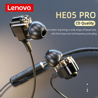 Original Lenovo HE05 Pro Wireless Bluetooth Earphones Magnetic Neckband Earbuds HIFI Sound Sports Headphones IPX5 Waterproof