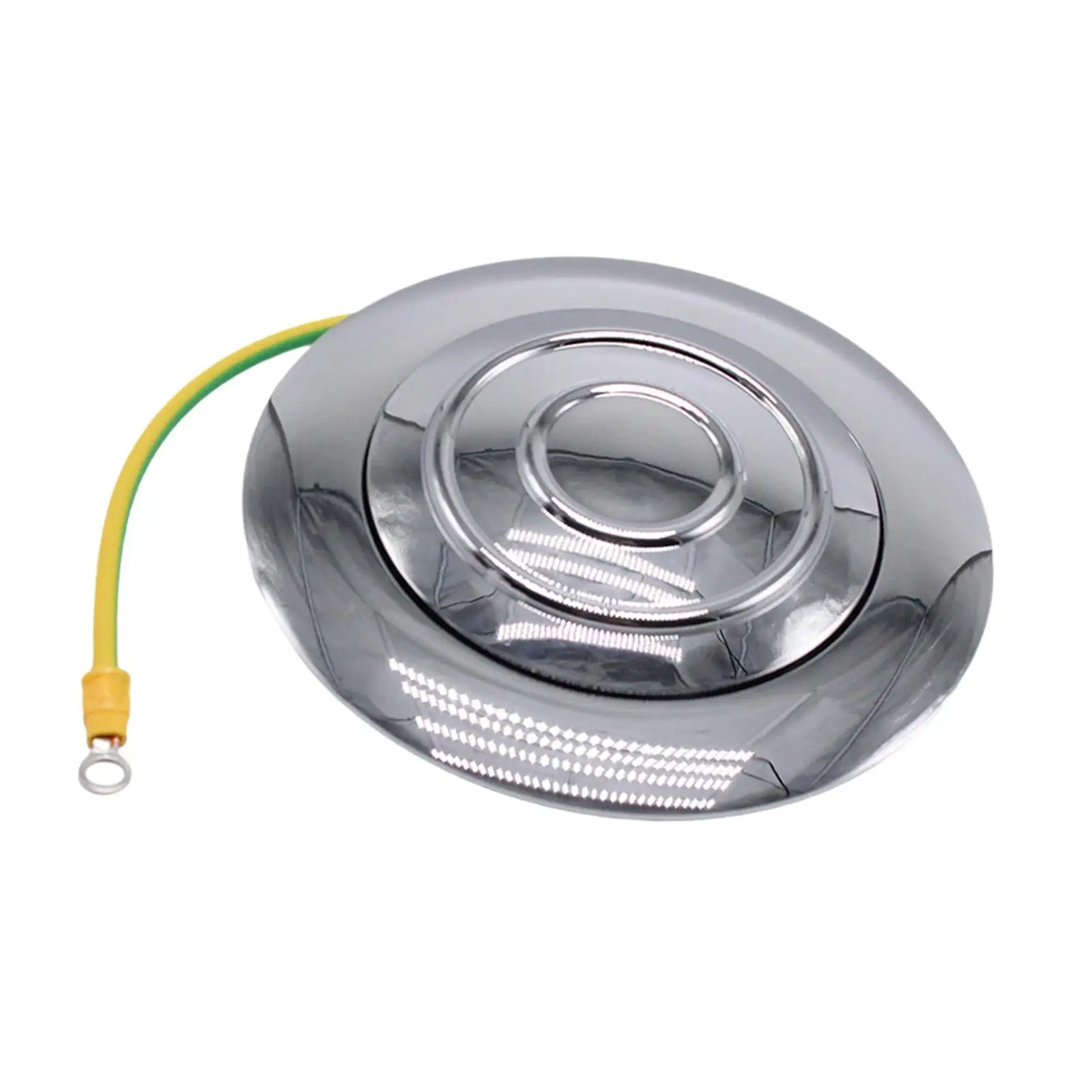 

Steering Wheel Horn Button Automotive Accessories for 9 Bolt Direct Repair Parts Professional High Performance Sturdy Silver