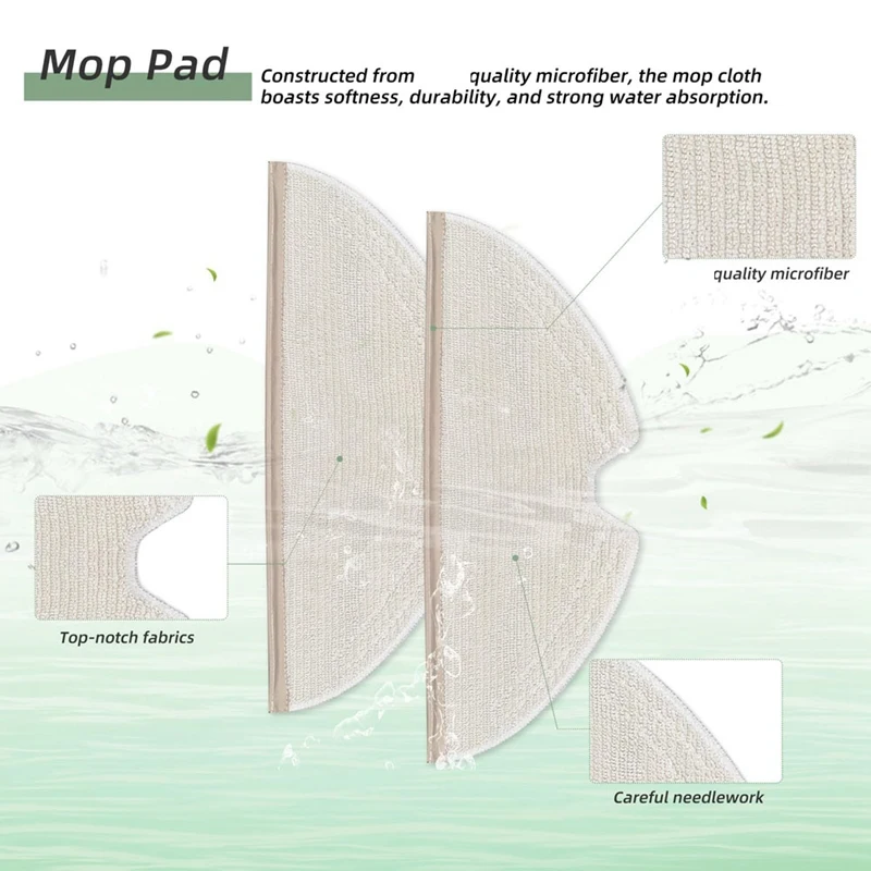 Pengganti untuk Roborock Q5 Pro, Q5 Pro +, Q8 Max, Q8 Max + suku cadang Penyedot Debu