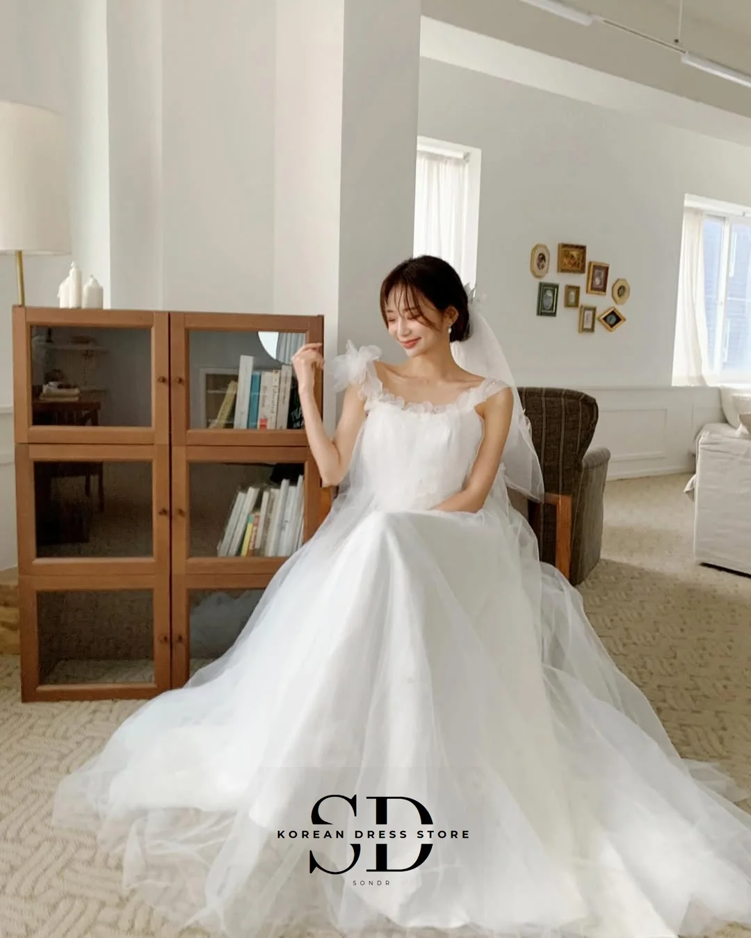 Sondr Fairy корейские свадебные платья с квадратным воротником на заказ трапециевидное вечернее платье без рукавов свадебные платья для приема
