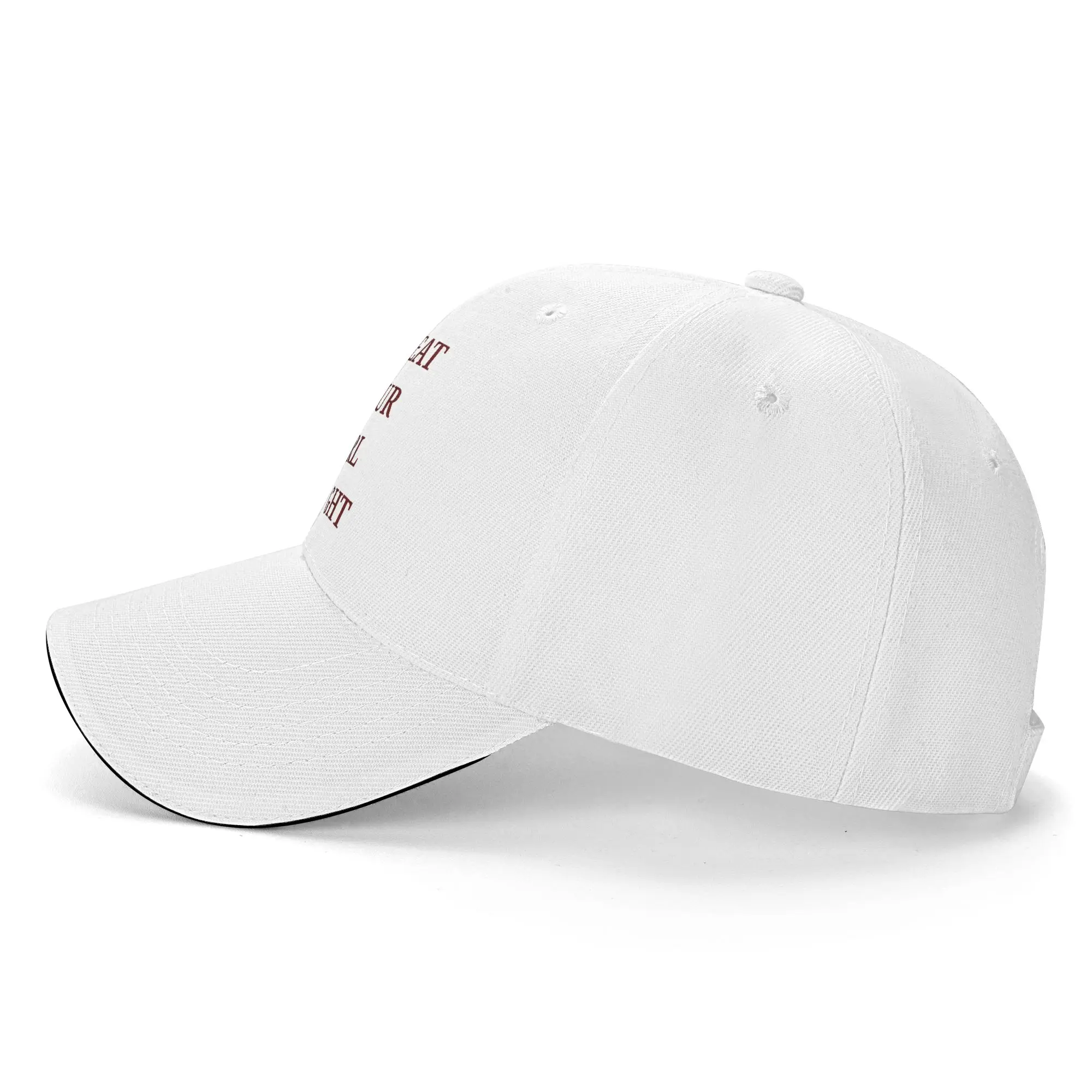 Men Women Treat Eat Your Girl Right  Y2K  Sandwich Cap  Baseball Caps Sun Hats Adjustable Dad Hat High Quality