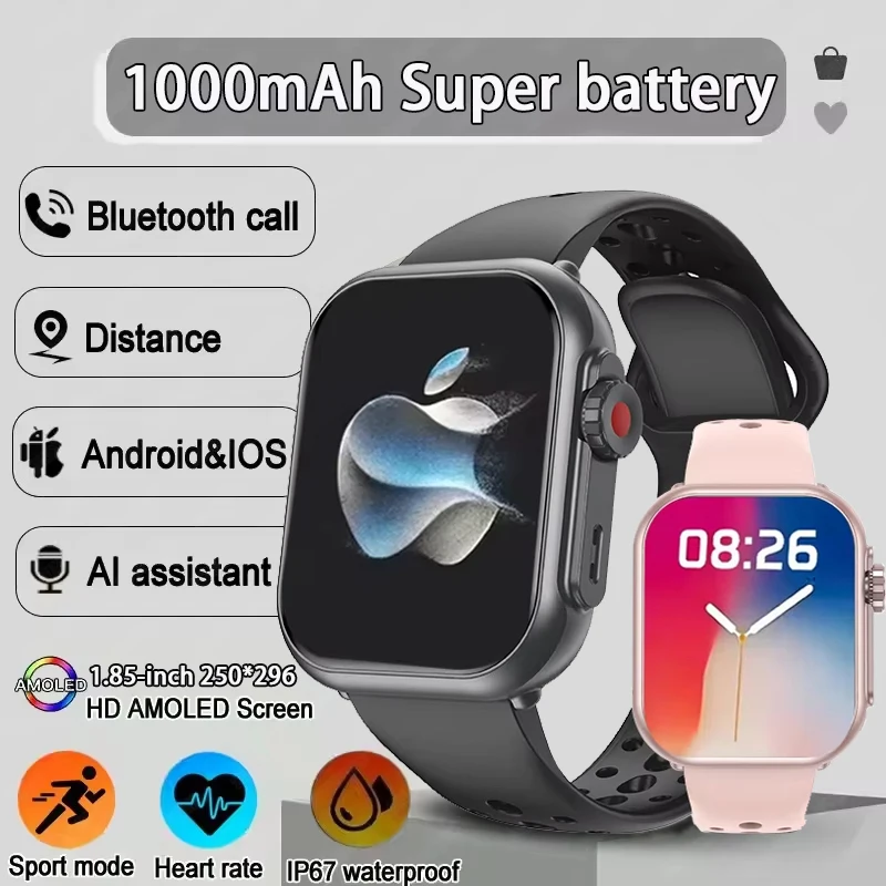 Watch Ultra 2 SE For IOS Men Women Smart Bracelet 1000mAh Battery GPS AMOLED Display Bluetooth Call Sport Waterproof Smart Watch