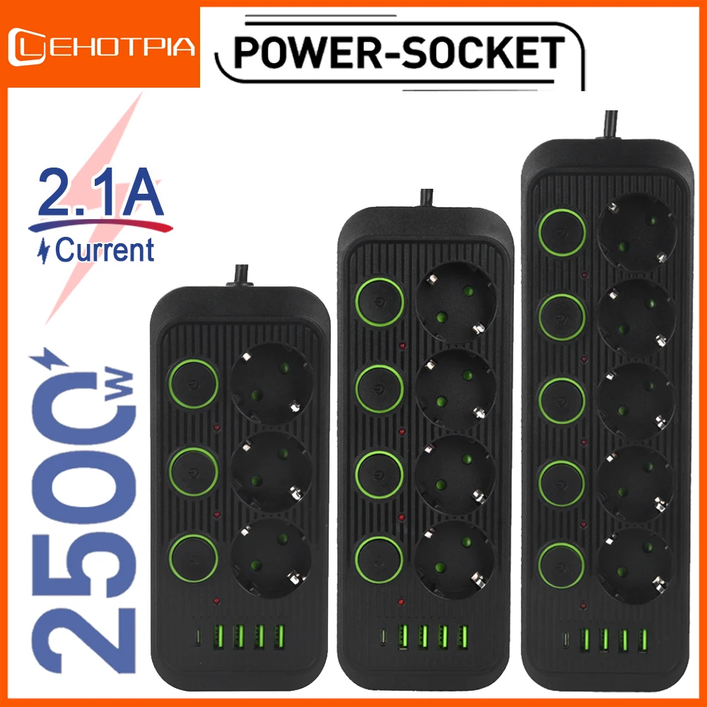 Eu Plug Ac Multitap…