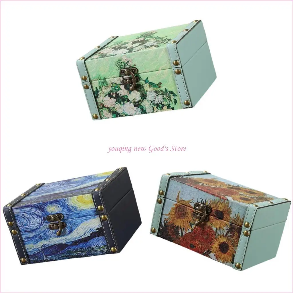 

57QA Versatile Jewelry Storage Box Sturdy Accessory for Home and Travel Use