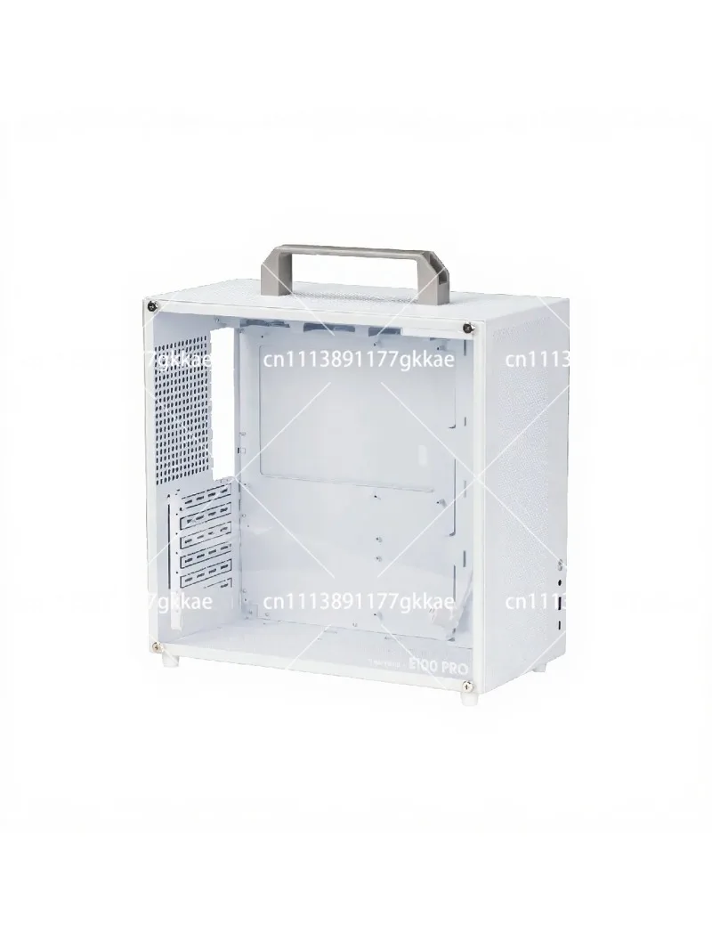 Mini ITX Computer Case, Portable Handle Design, Rear Cable Management, Supports ATX PSU & Water Cooling, M-ATX/ITX Chassis